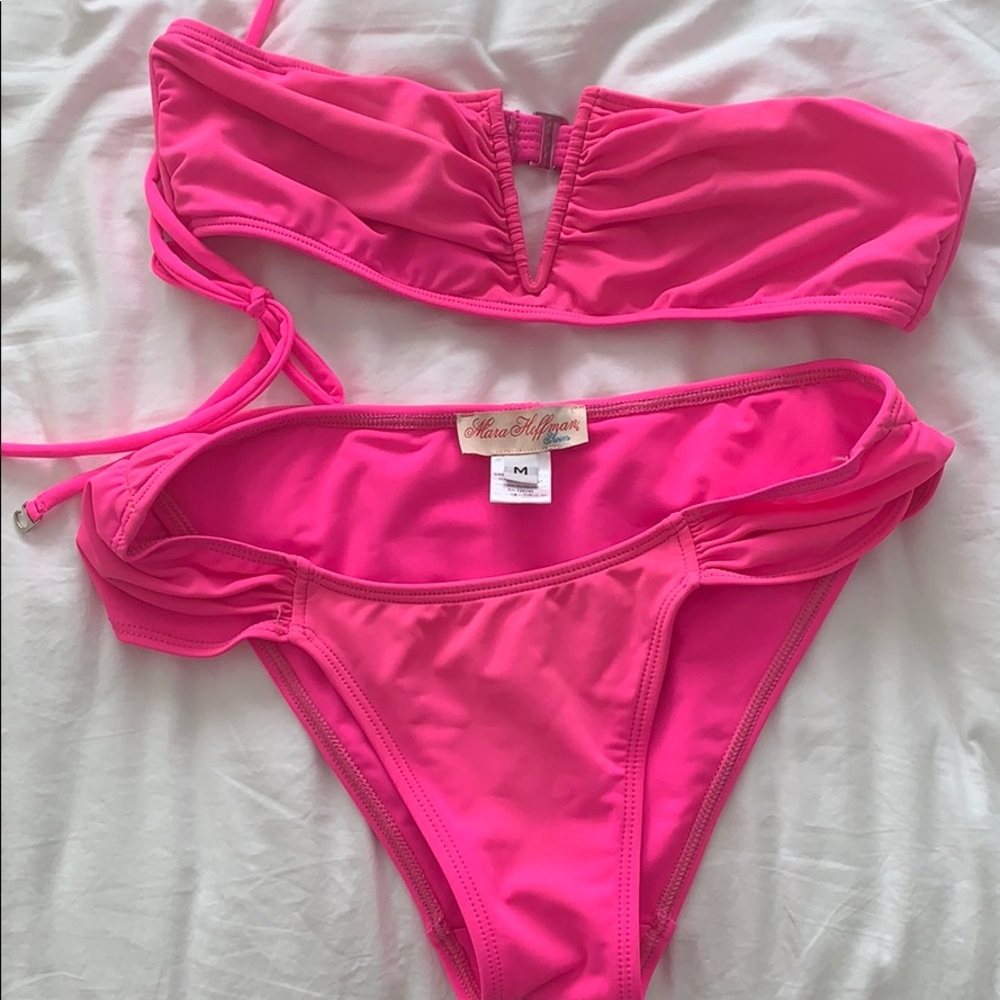 Mara Hoffman V wire bikini set